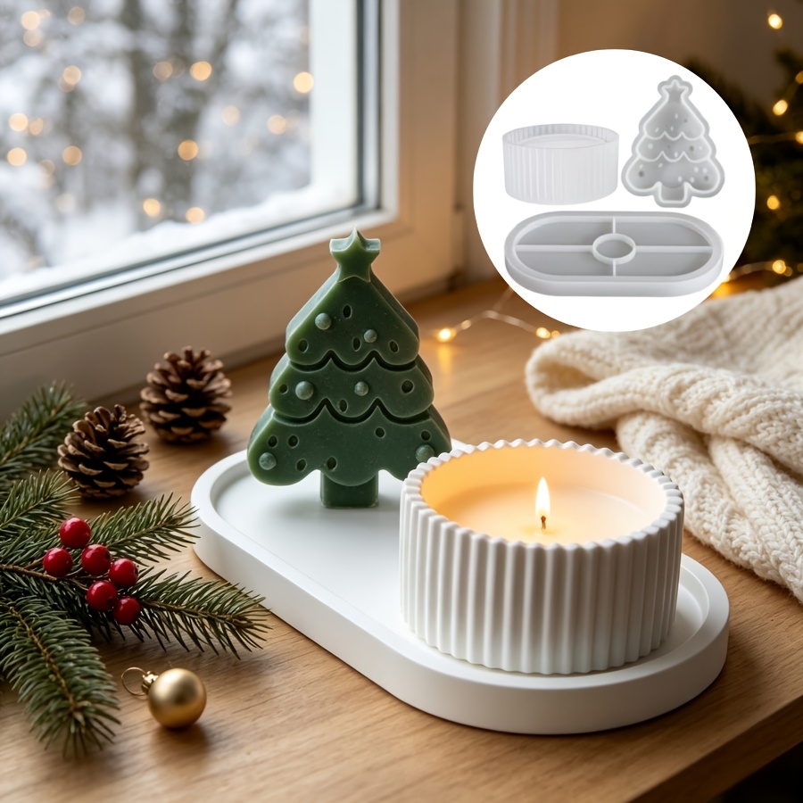 Candle Making Kit Wholesale - 3-piece set resin silicone molds for