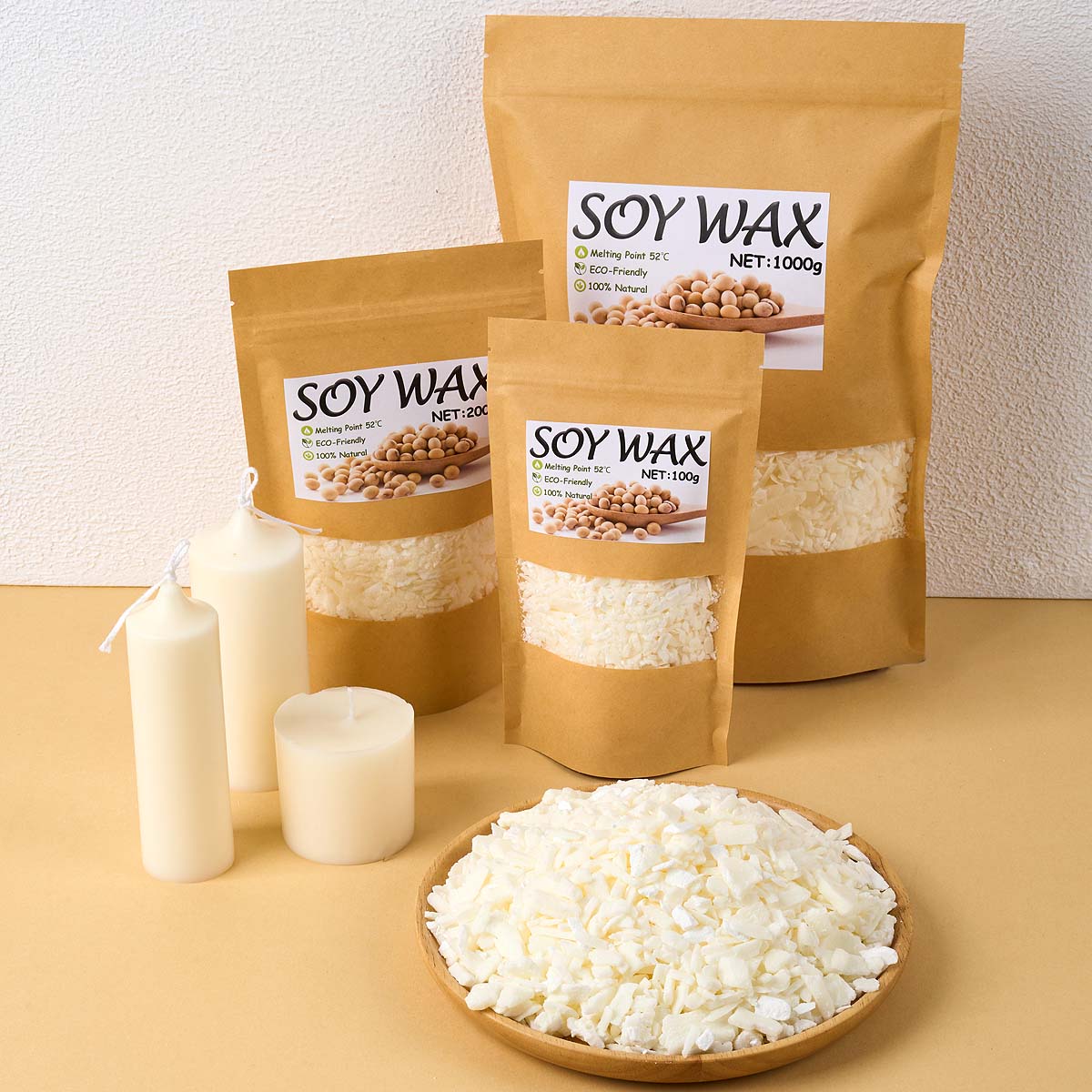 Candle Making Raw Material - 1 Pounds Pure White Soy Wax