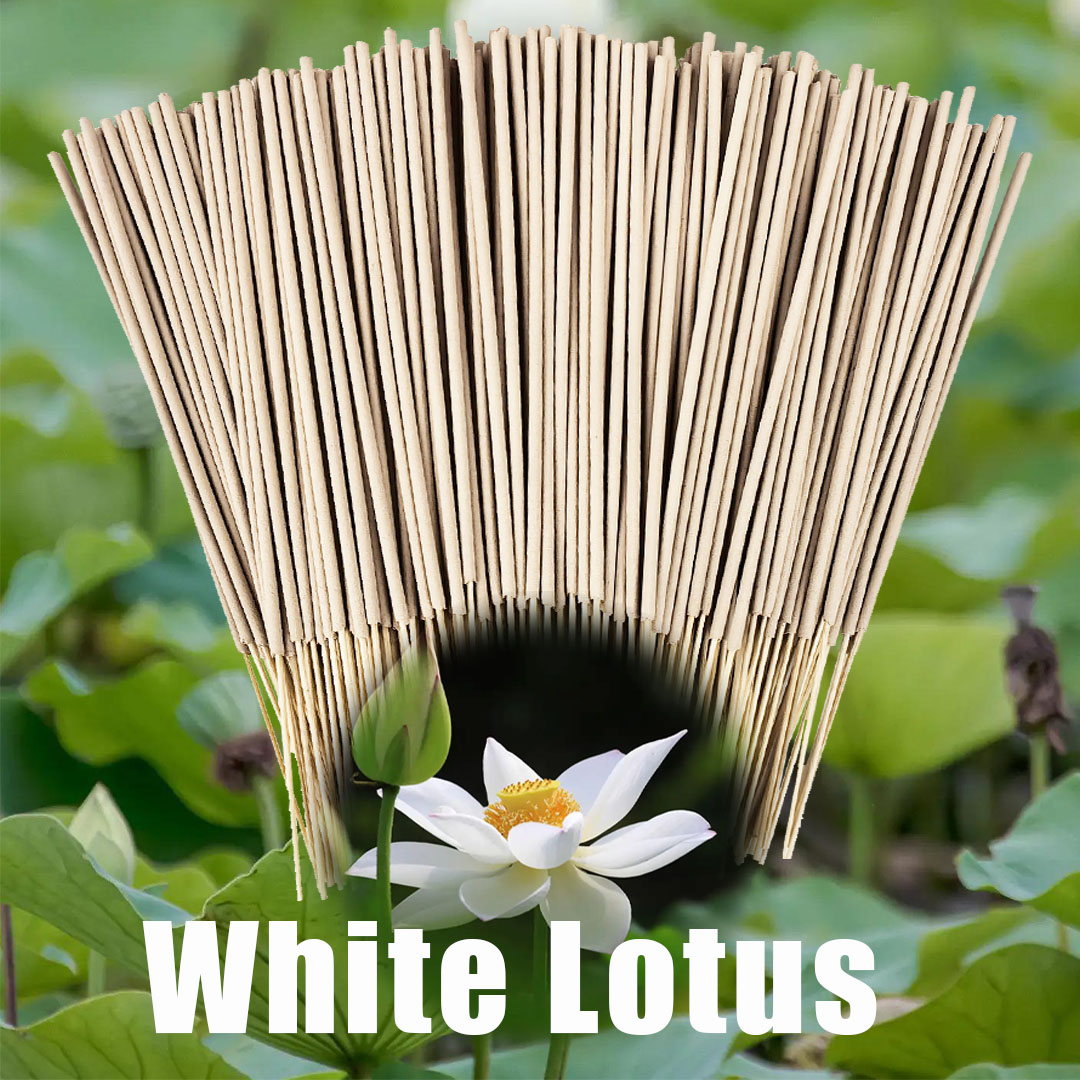 Candle Making Los Angeles - High-Quality Off-White 8.7-Inch White Lotus Incense