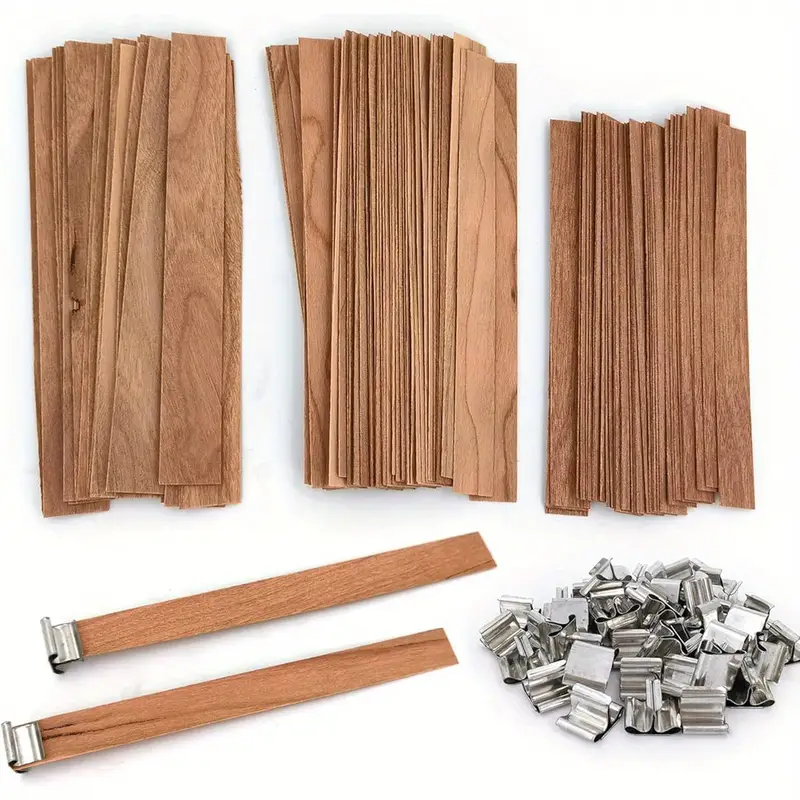 Soy Wax Pillar Blend - Natural Wooden Candle Wicks Wood Wick