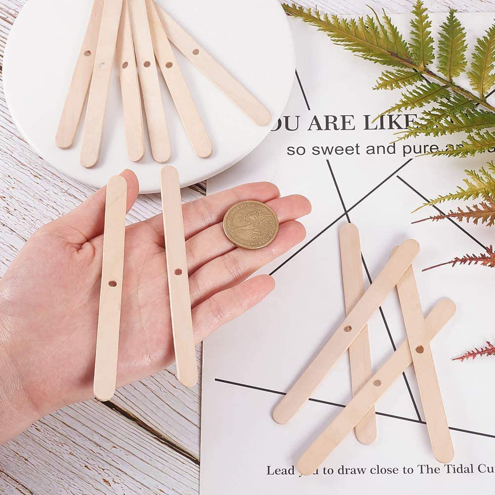 50pcs Wooden Wax Core Holder S - Soy Wax Pillar Blend review and price