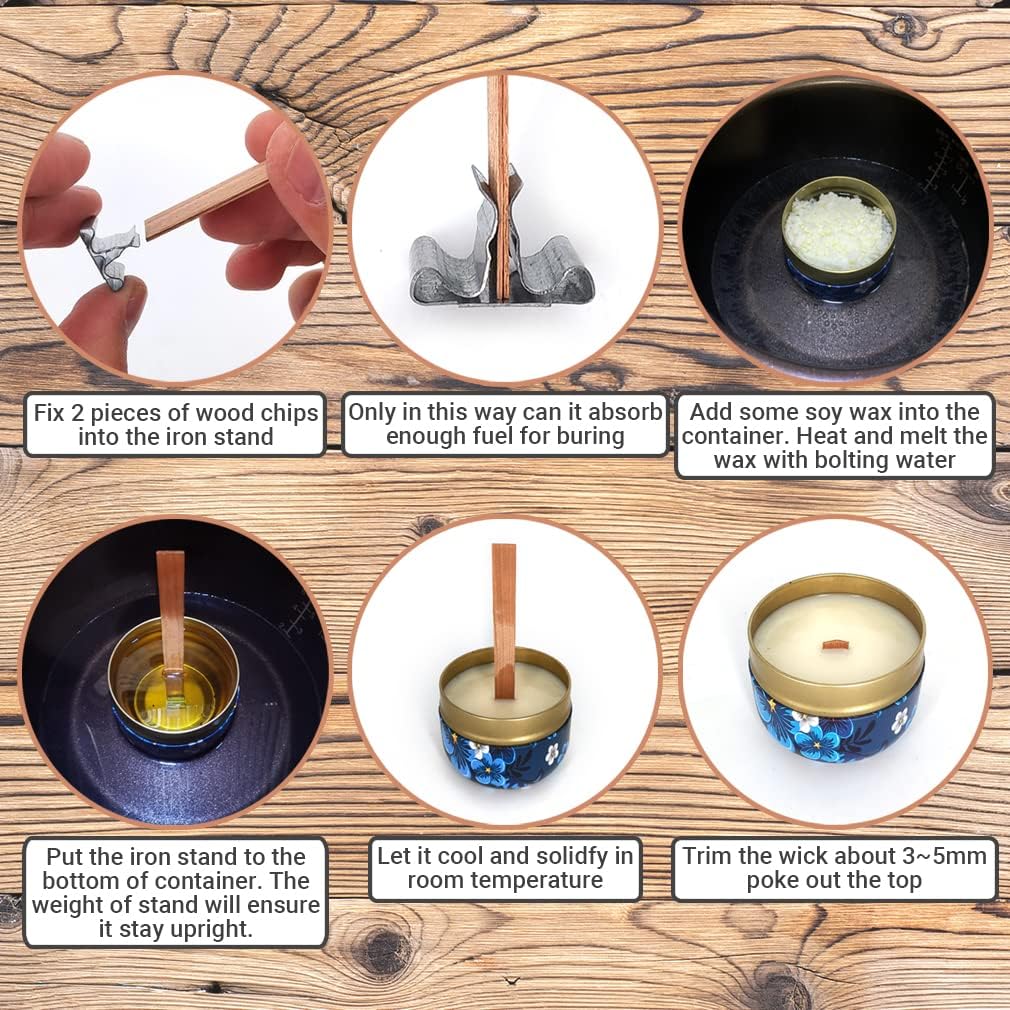 Natural Wooden Candle Wicks wi - Soy Wax Pillar Blend review and price