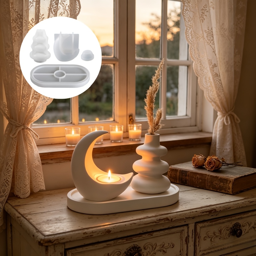 4pcs Set Including Moon Candle - Candle Making Kit Wholesale review and price