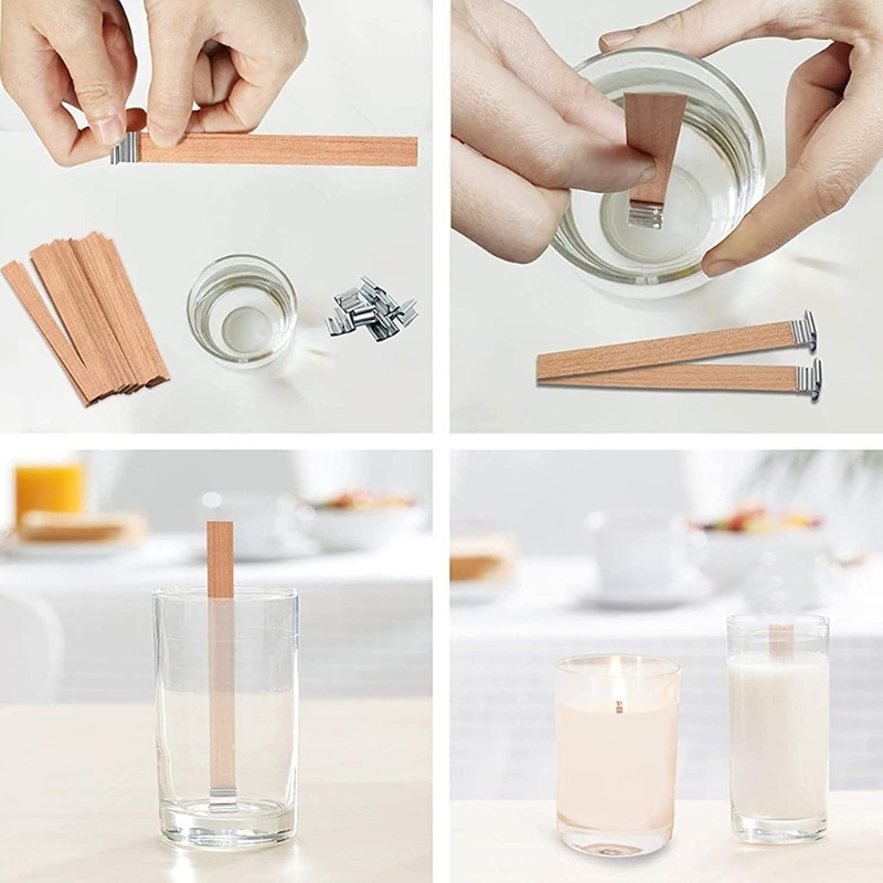 Natural Wooden Candle Wicks Wo - Soy Wax Pillar Blend review and price